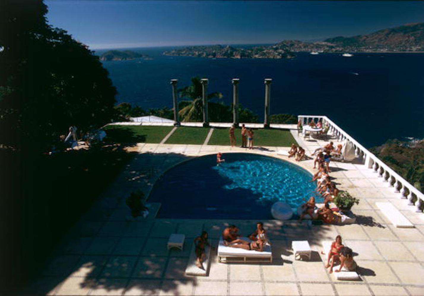 Slim Aarons Nude Photograph - Villa Nirvana - Limited Edition Estate Stamped Digital Landscape C-Type Print