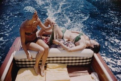 'Vuccino And Rava' 1958 Capri Slim Aarons Limited Edition Estate Stamped Print