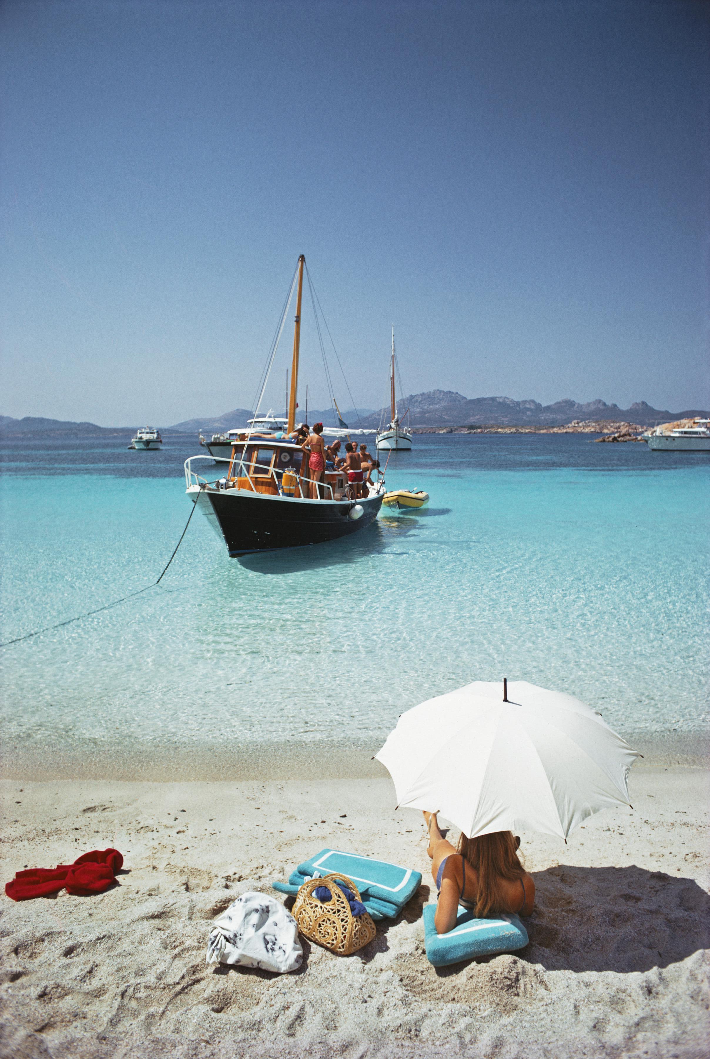 Slim Aarons Portrait Photograph - Waiting in the Shade, Estate Edition