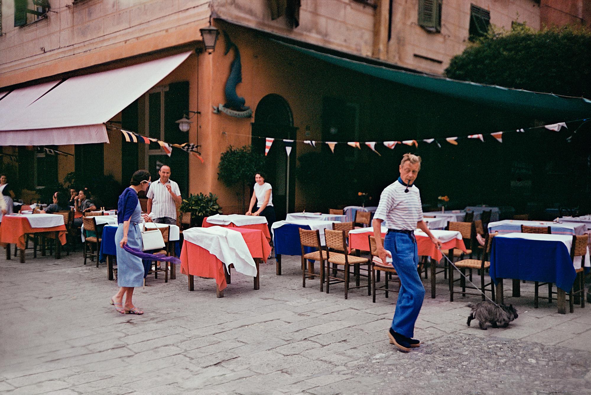 Slim Aarons Figurative Photograph - Windsors In Portofino, Italy, Estate Edition, Portrait Photograph