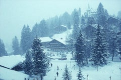 Winter in Gstaad, Slim Aarons - 20th century, Photography, Snow, Landscape, Ski
