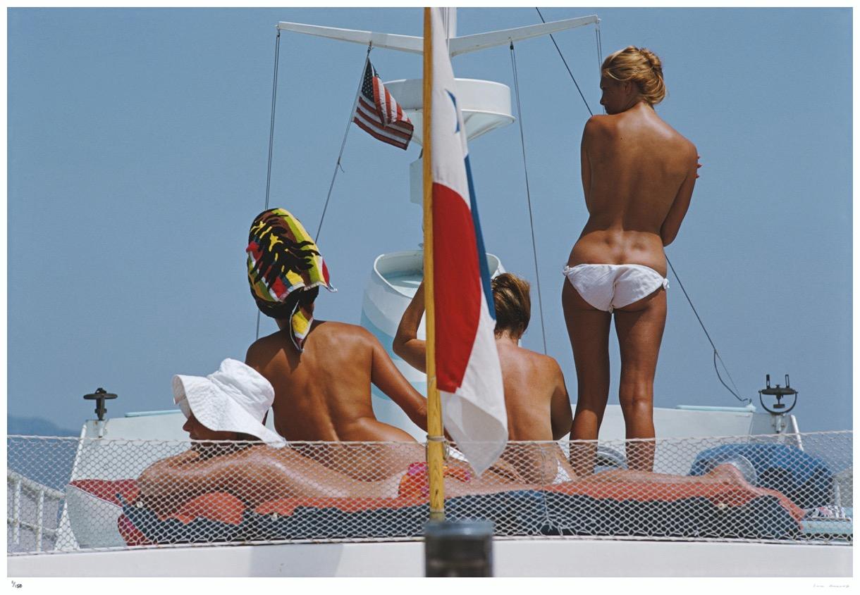 Yacht Holiday 1967 - Slim Aarons Estate Stamped