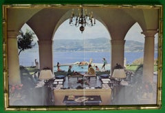 Framed Color Double Plate von Slim Aarons Acapulco Villa, ca. 1974