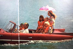 Slim Aarons Sea Dive 'Amphicar' Nassau Harbour c1974 Framed Color Double Plate