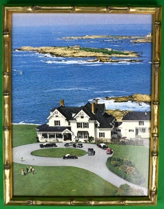 Assiette couleur encadrée The Ledges « The Ledges » de Newport Beachfront House par Slim Aarons, vers 1974