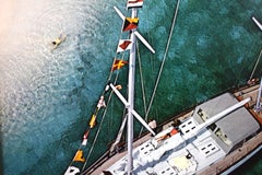 Slim Aarons Traveler II Ketch Stocking Island, Exuma c1974 Framed Color Plate