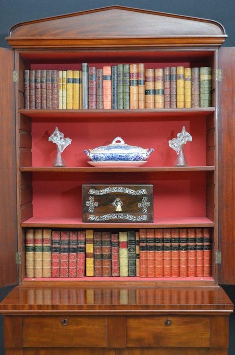 Slim and Elegant William IV Mahogany Bookcase 2