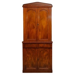 Antique Slim and Elegant William IV Mahogany Bookcase