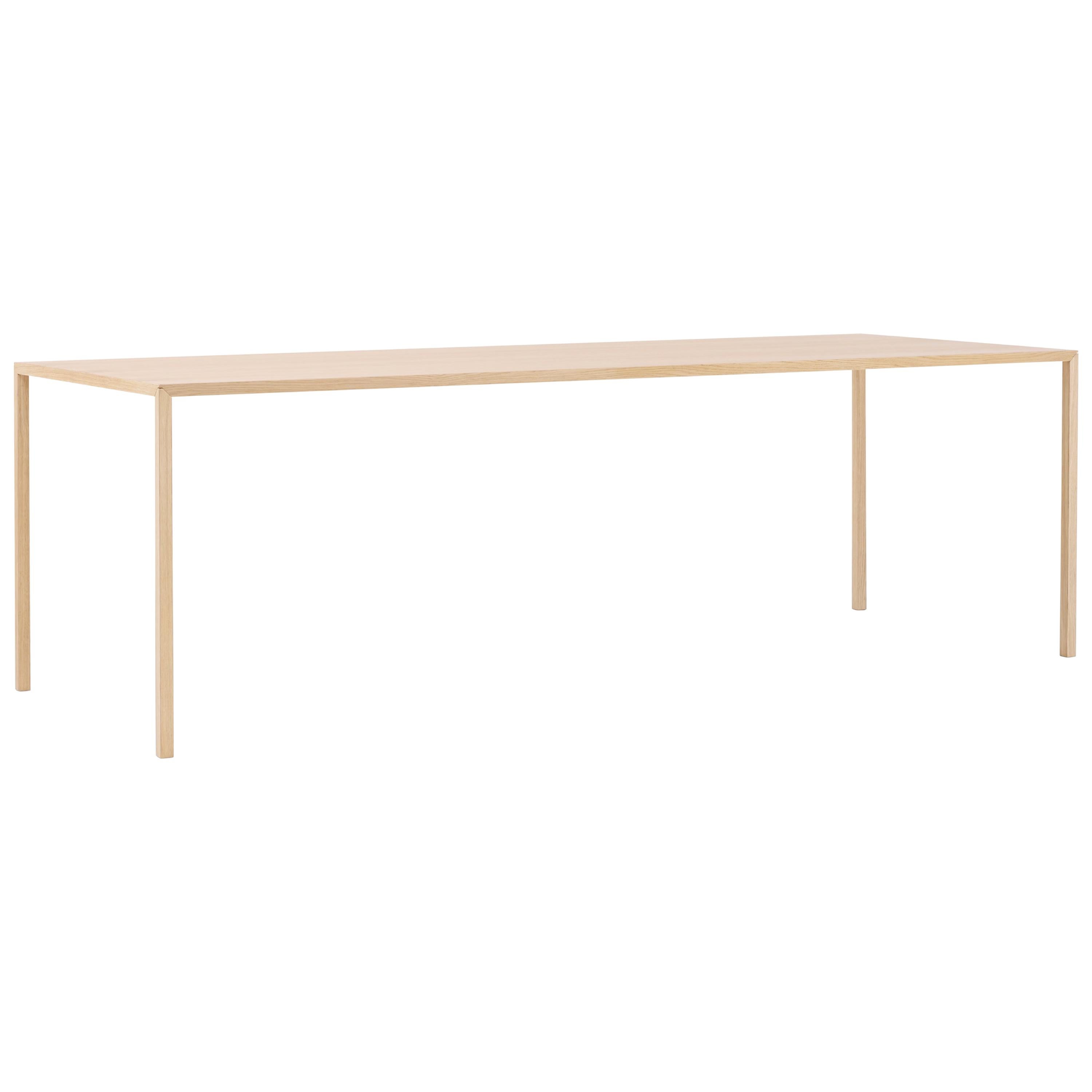 Slim and Rectangular Wood Table Designed by Bertjan Pot For Sale