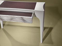 Slim Contemporary and Customizable Desk Table by Luísa Peixoto