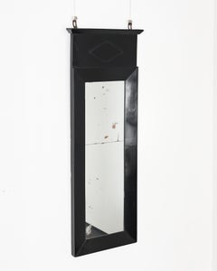 Slim Ebonised French Empire Mirror