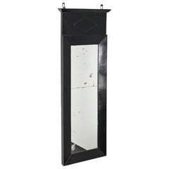 Slim Ebonised French Empire Mirror