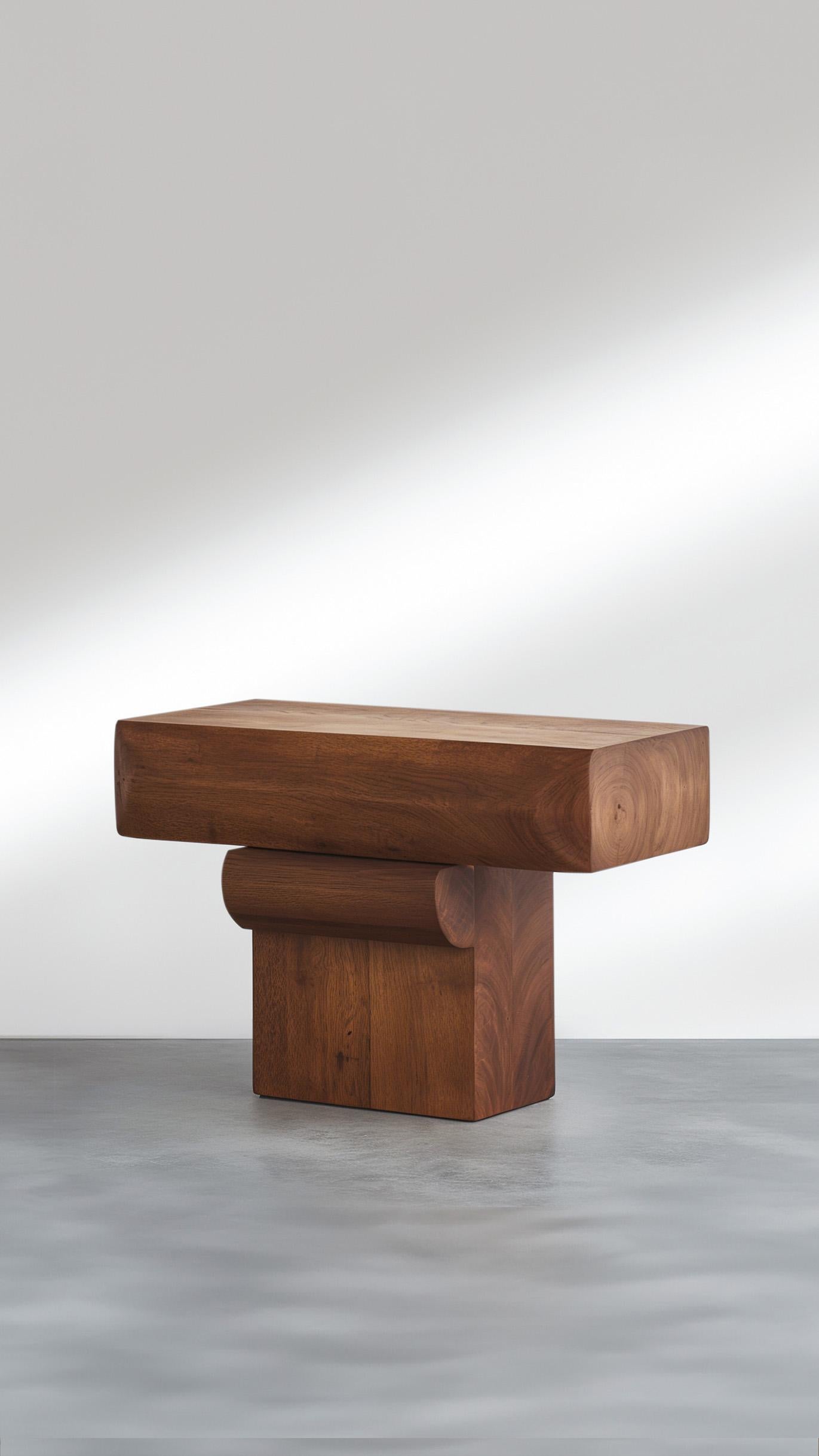 Contemporary Slim Elefante Console 08, NONO Craft, Chic Brutalist Style For Sale