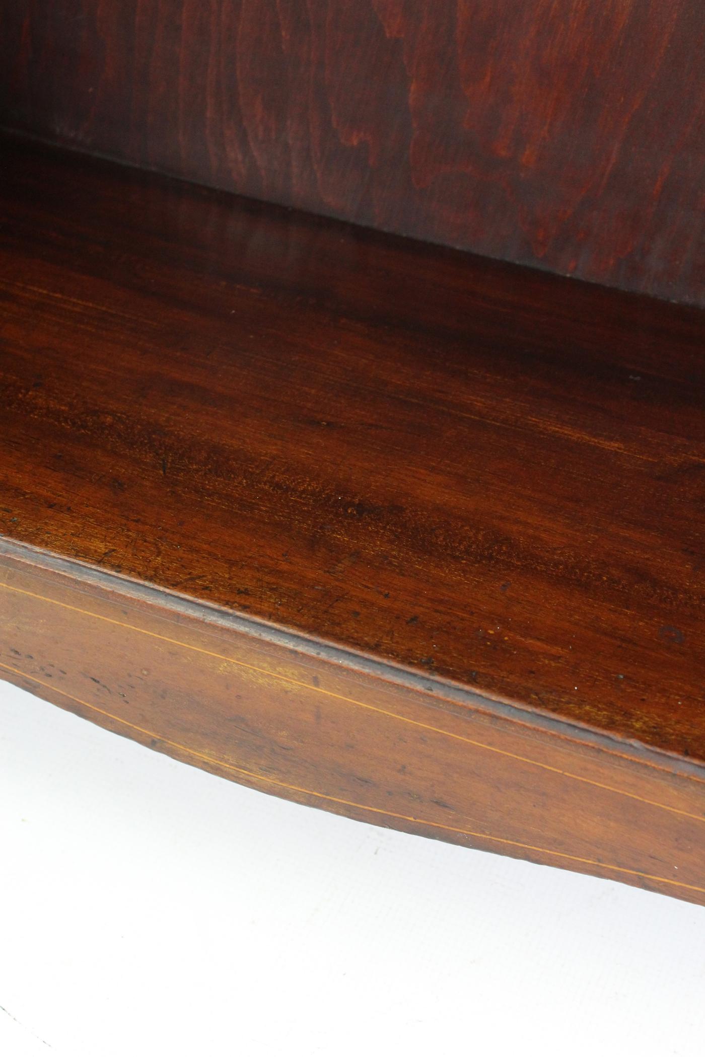 Slim English Edwardian Arts & Crafts Mahogany Hall Bureau Desk, circa 1905 For Sale 7