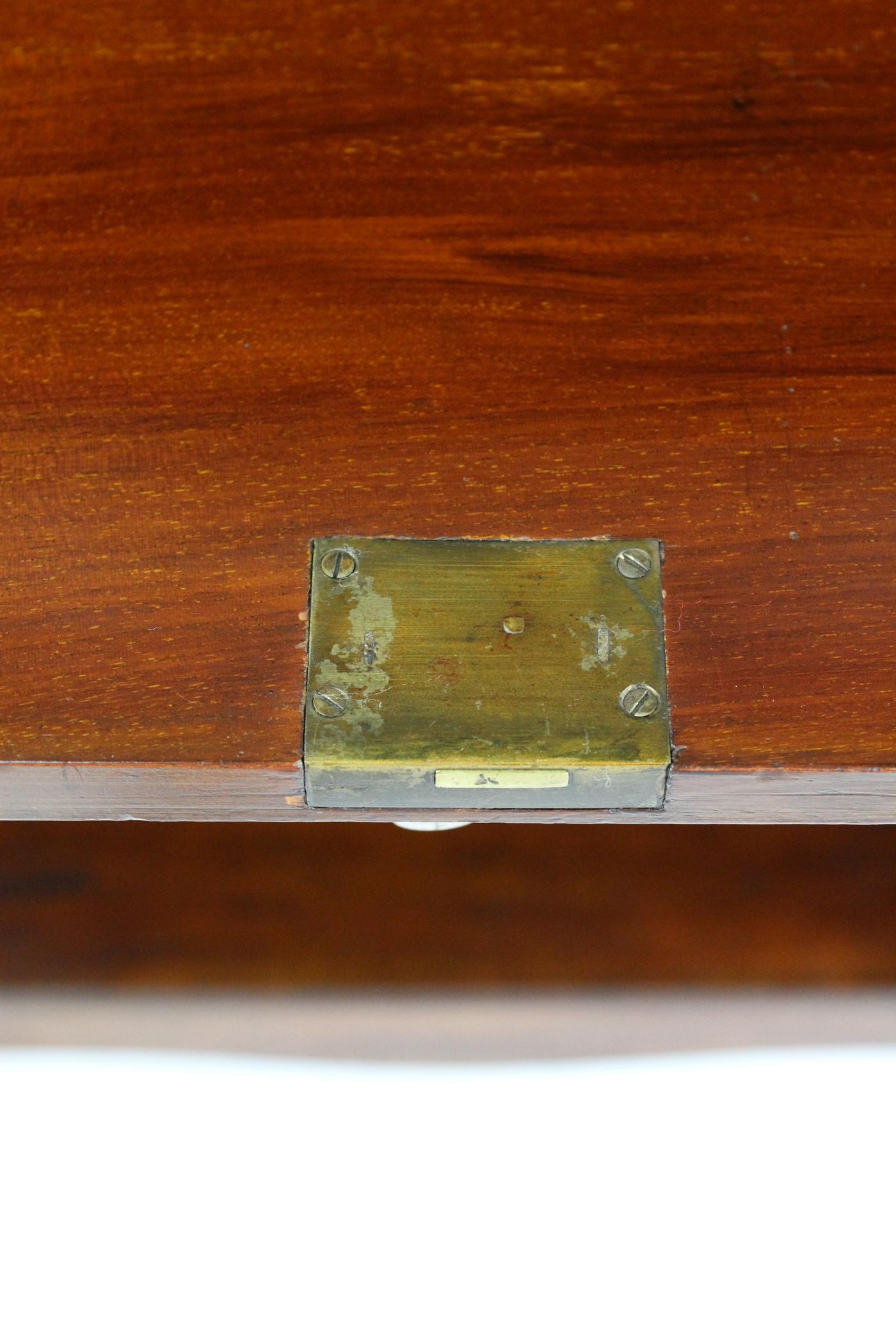 Slim English Edwardian Arts & Crafts Mahogany Hall Bureau Desk, circa 1905 For Sale 2