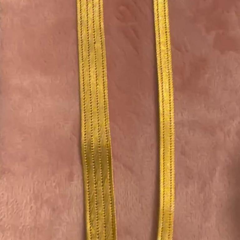 Women's or Men's Slim Gold Band Bracelet For Sale