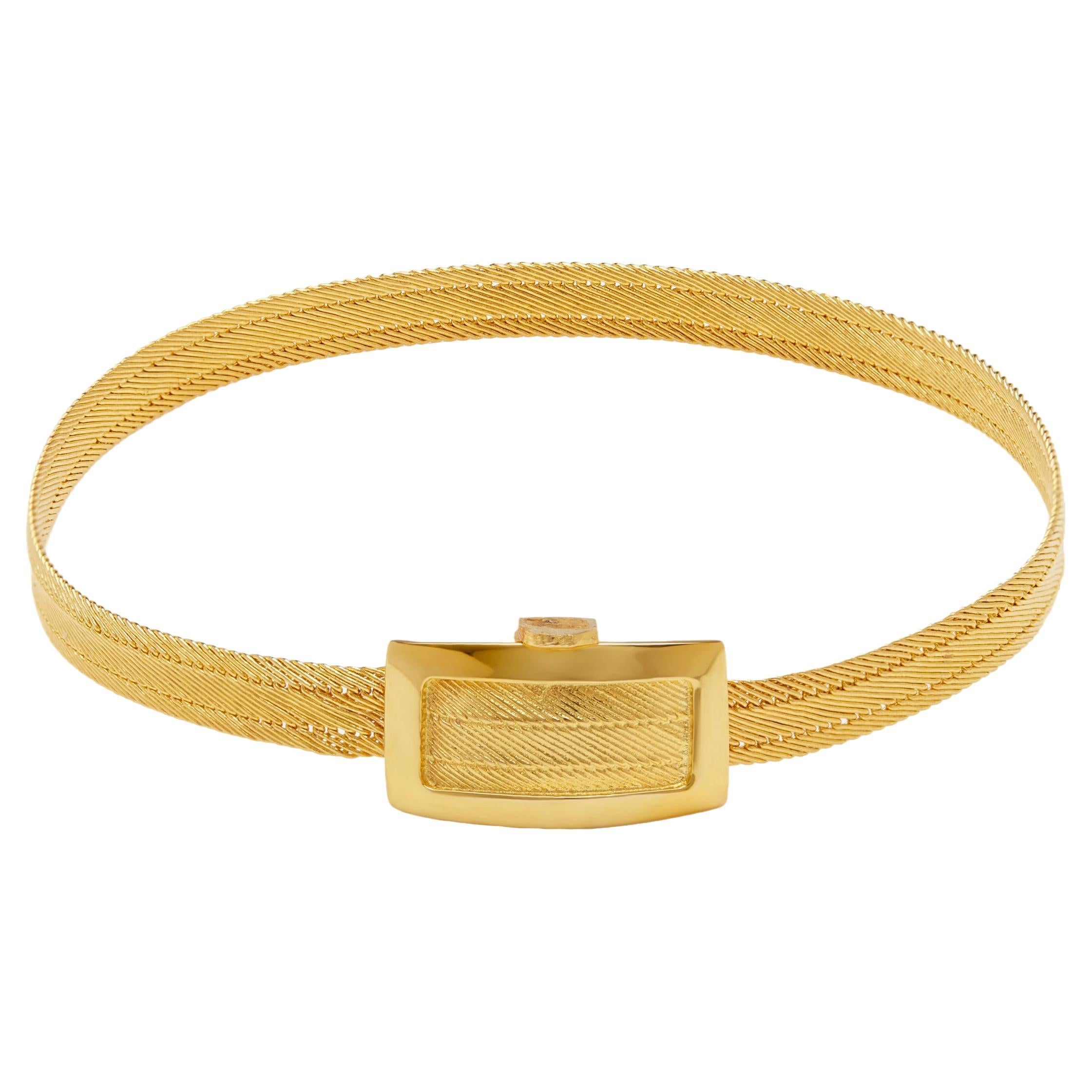 Slim Gold Band Bracelet For Sale