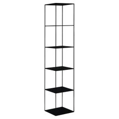 Slim Irony Column Black Copper Shelving Unit by M. Peregalli