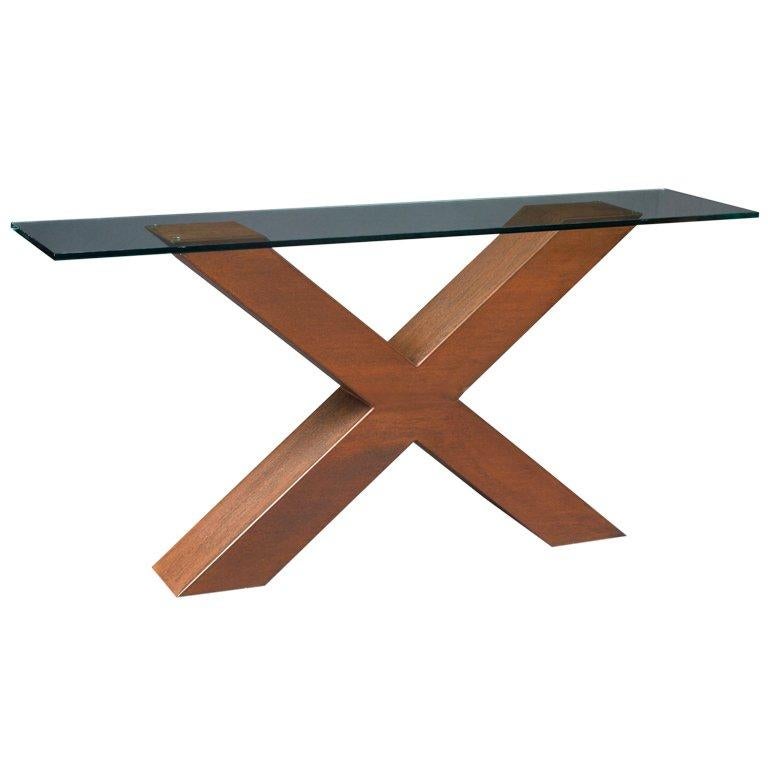 Console moderniste en acier Corten mince et mince, France, 1970 en vente