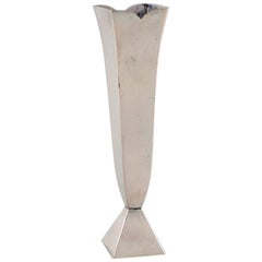 Slim Modernist Silver Vase, WMF ‘Württembergische Metallwarenfabrik’, Germany