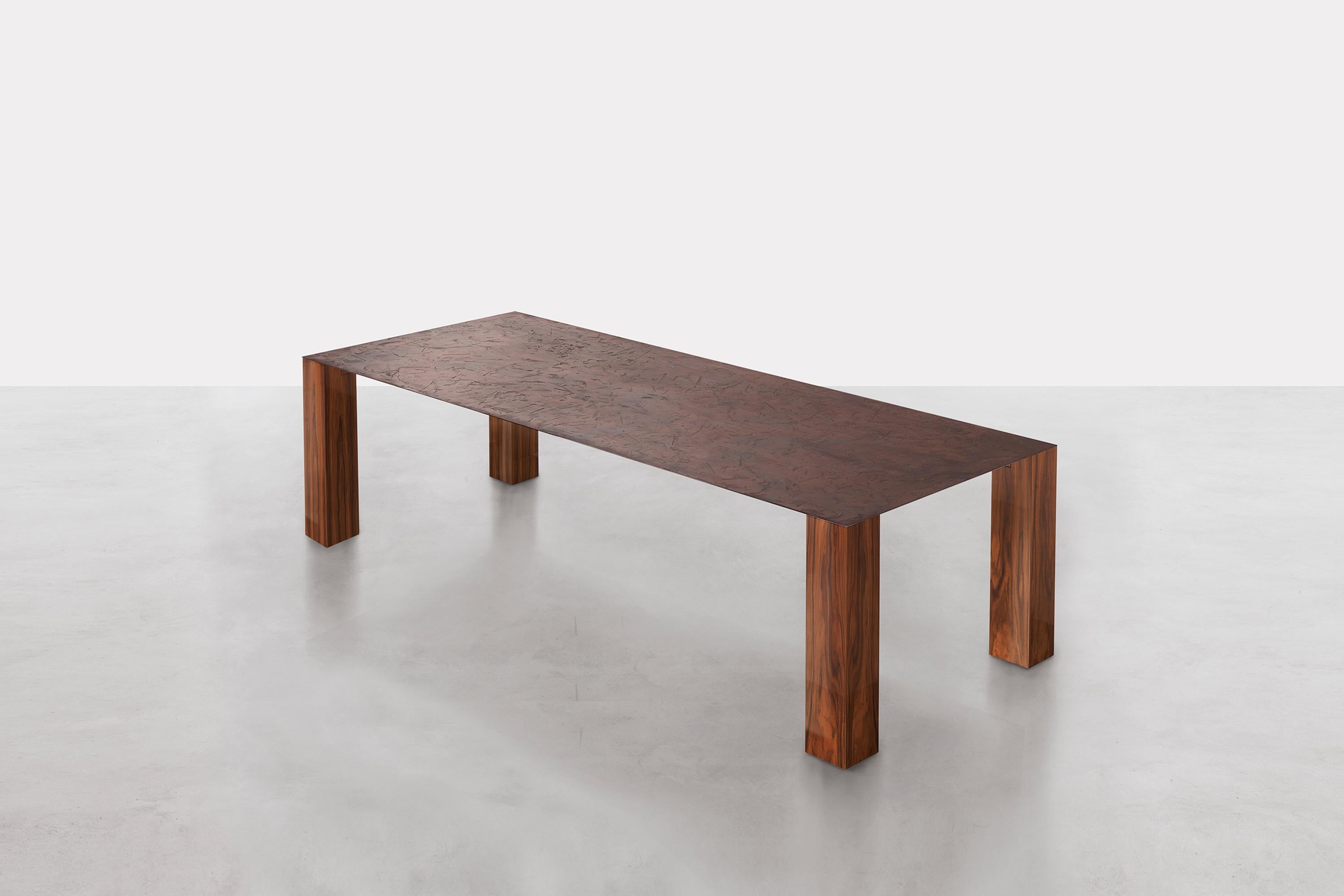 Mesa rectangular Slim by Somaschini Posmoderno en venta