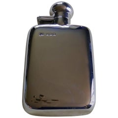 Slim Silver Hallmarked Hip Flask, Robert Pringle & Sons