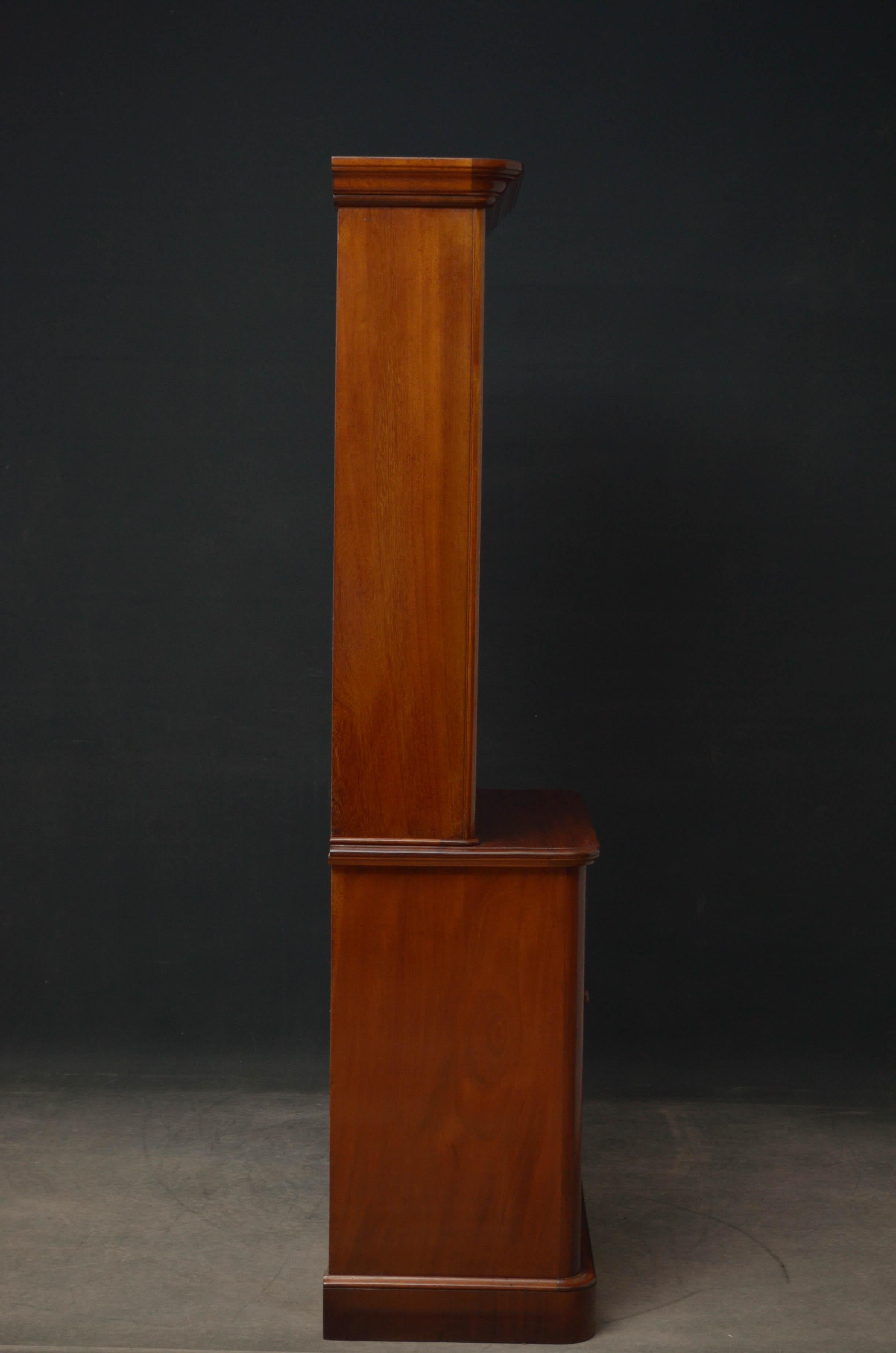 Slim Victorian Mahogany Bookcase 3