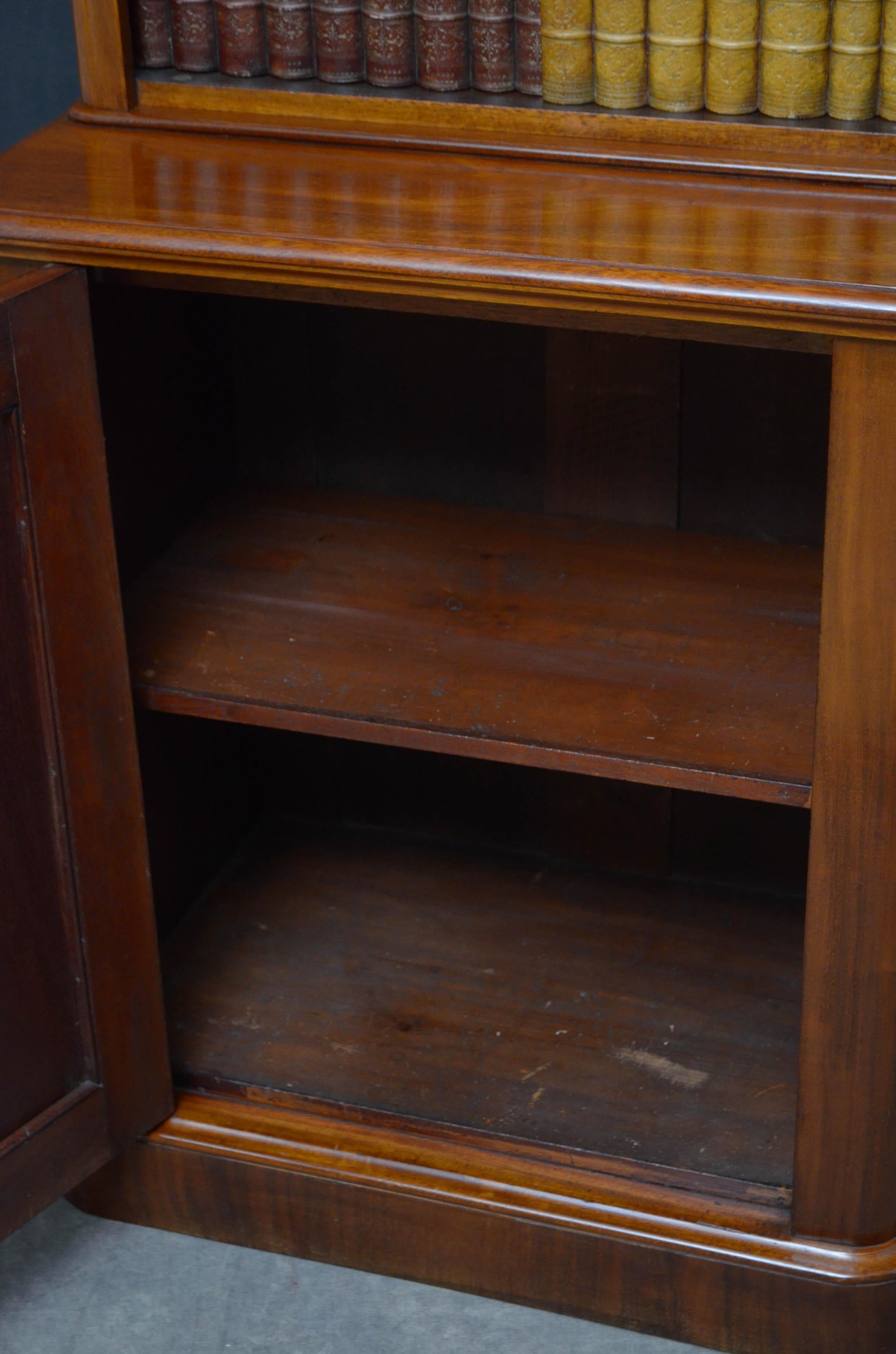 Late 19th Century Slim Victorian Mahogany Bookcase