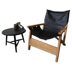 Sling Chair by Fuugs in Ash and Cactus Leather