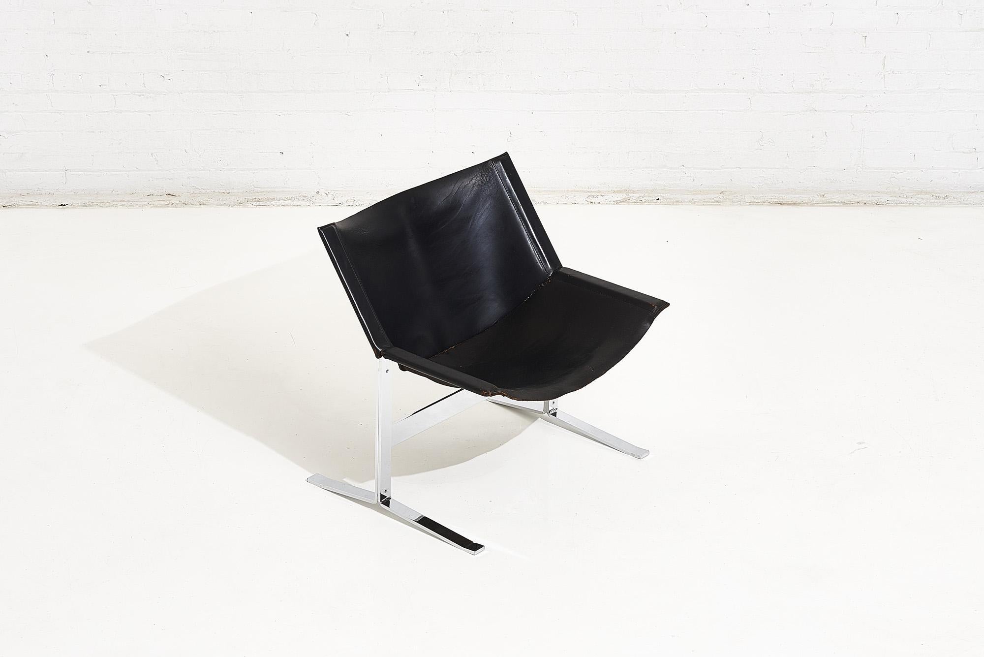 Sling Chair Model 248 by Clement Meadmore, circa 1970 In Good Condition In Chicago, IL