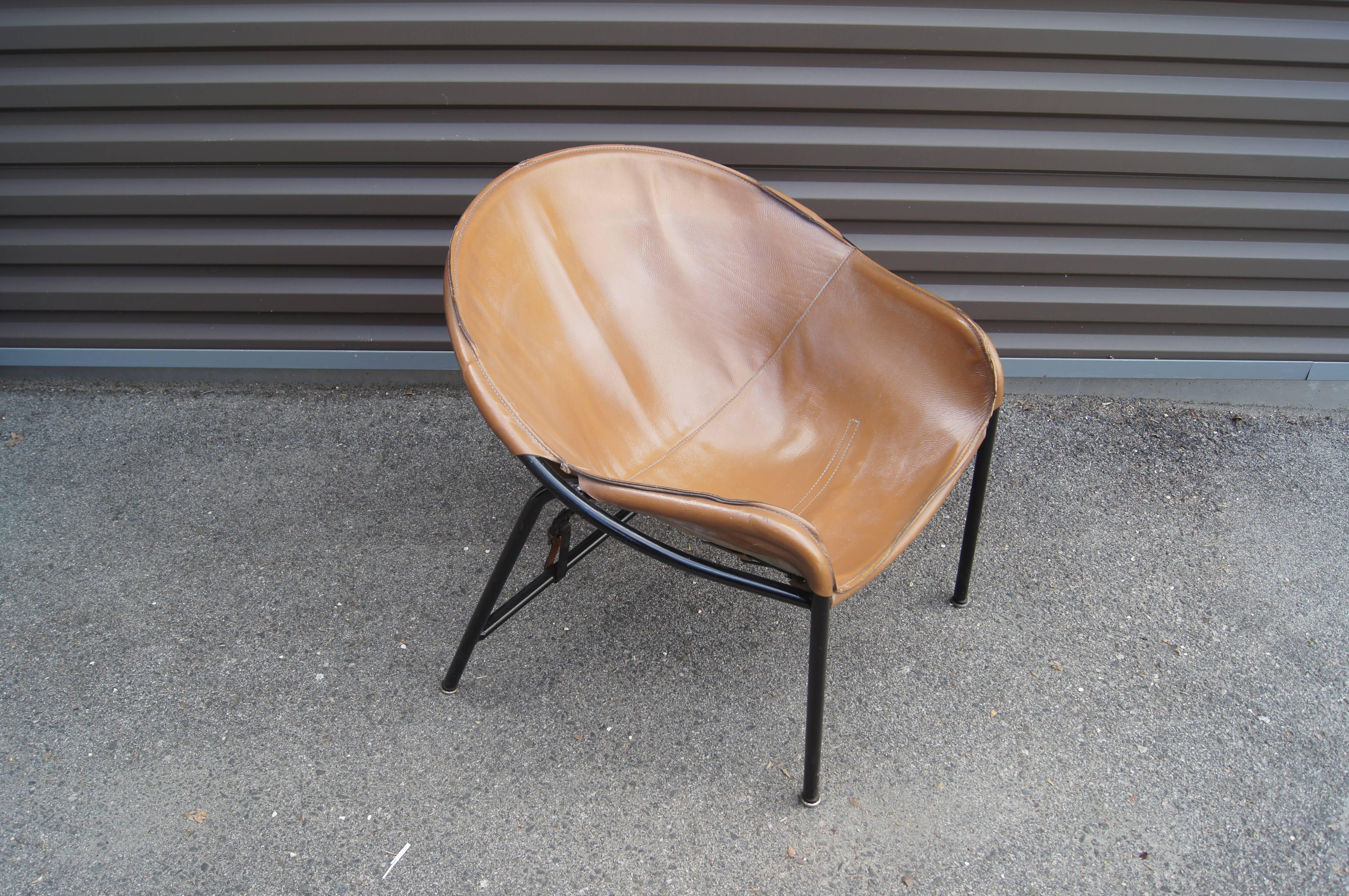 Danish Sling Chair, Model BO 360 by Erik Ole Jørgensen for Olaf Black For Sale
