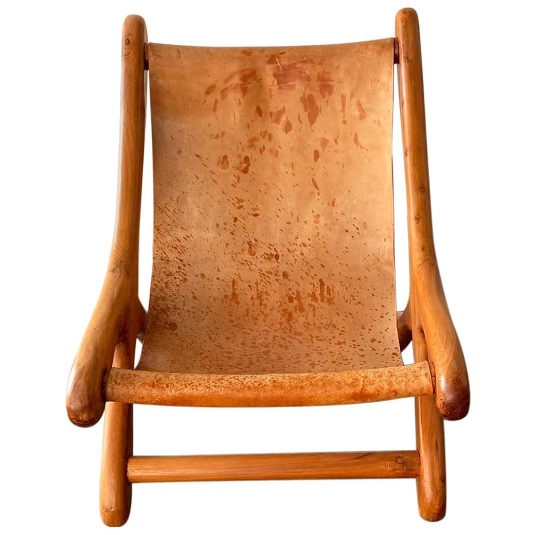 Sling Chair "Sloucher" in the Style of Don S. Shoemaker, Mexican, 1960s, Boho