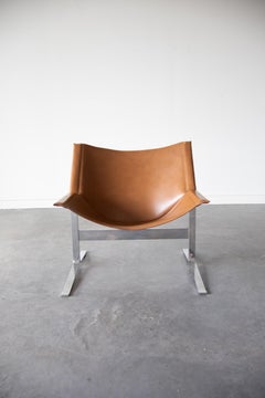 Sling Leather Chairs von Clement Meadmore, 1963