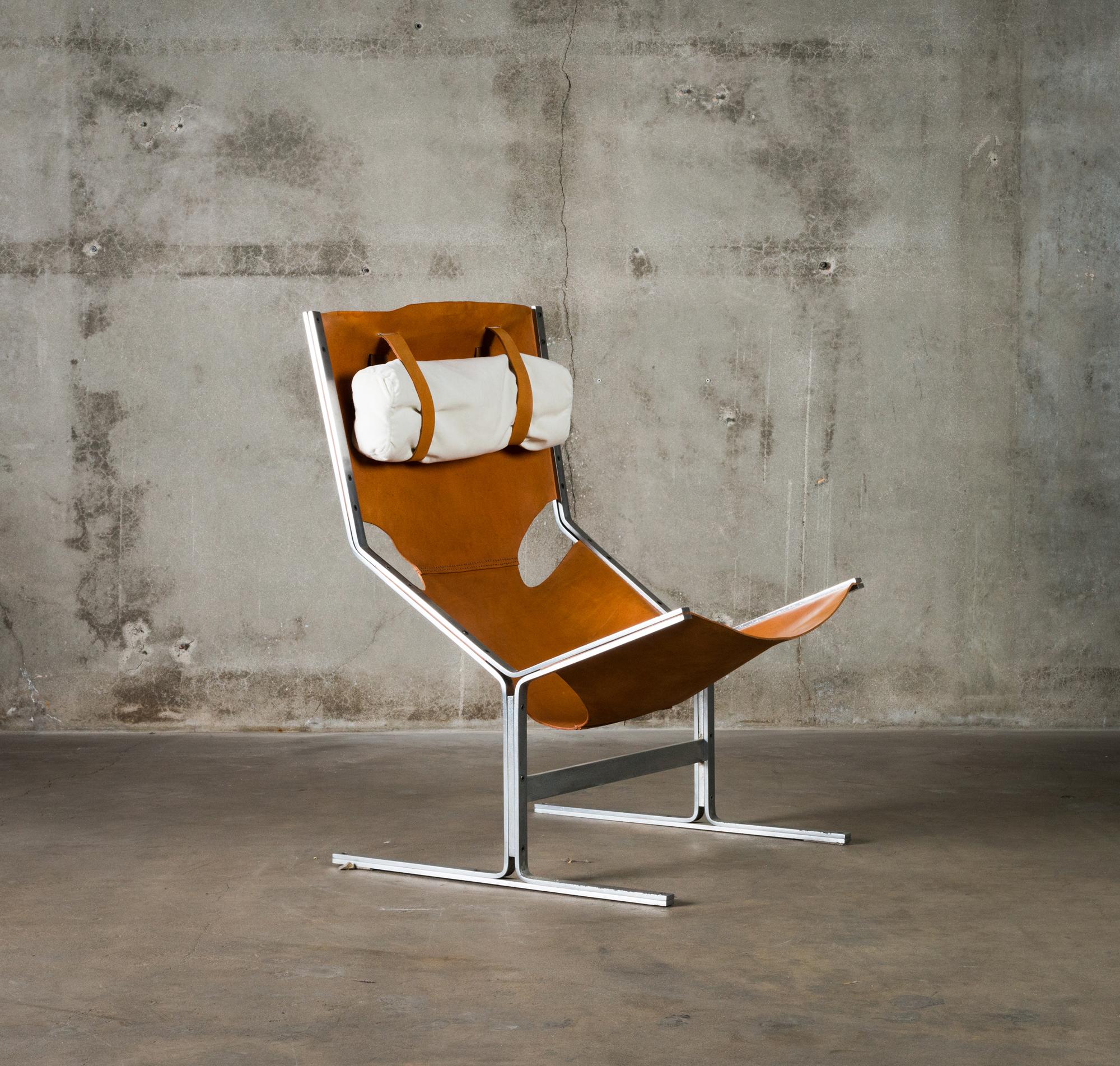 Sling Lounge Chair by A. Polak In Excellent Condition In Los Angeles, CA
