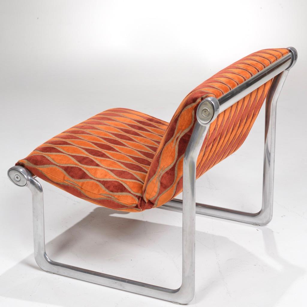 Embossed Sling Lounge Chairs by Hannah Morrison for Knoll International