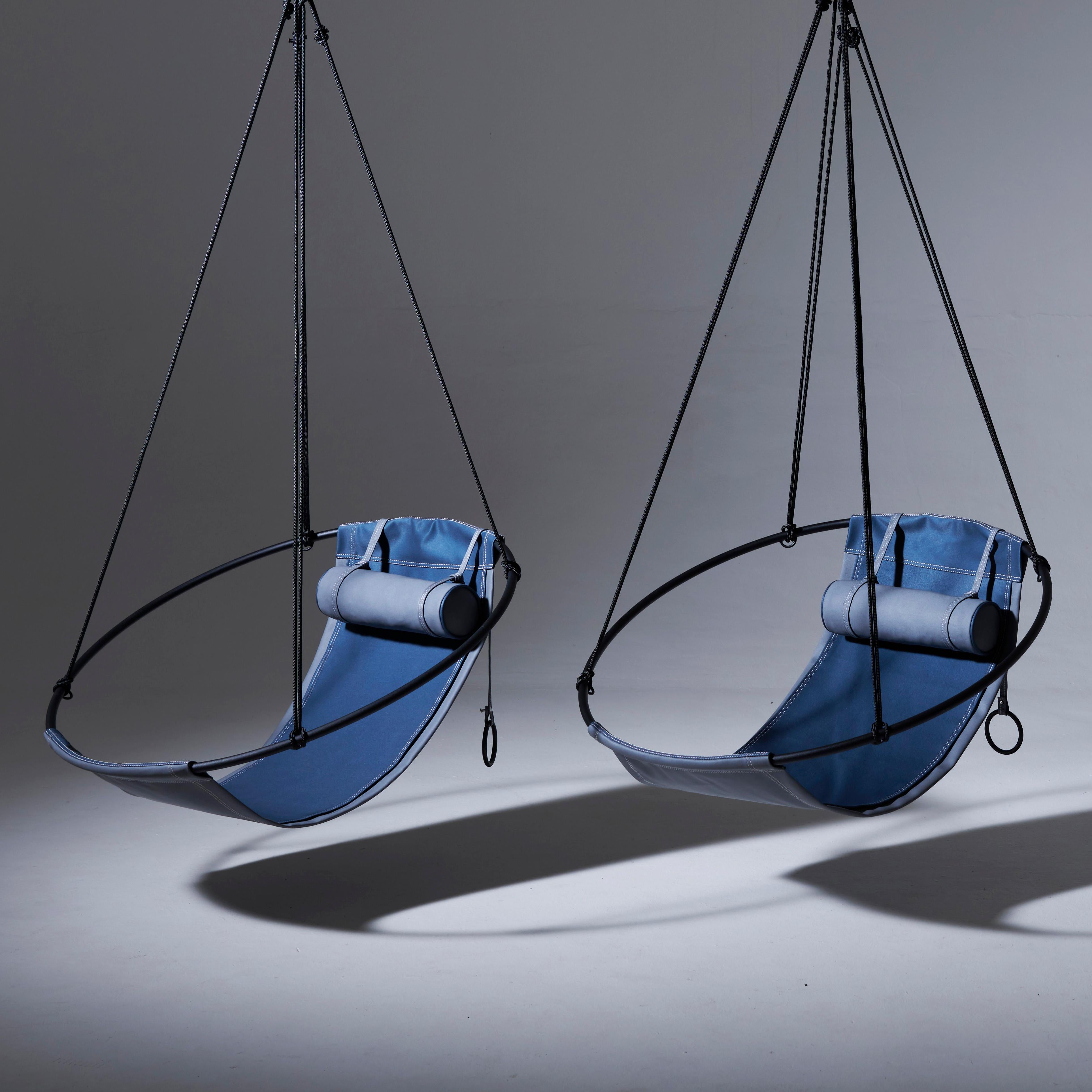 Modern Sling Outdoor Hanging Swing Seat, Vegan Enviro Friendly