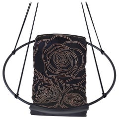 Sling Rose Carved Genuine Thick Veg Tan Leather