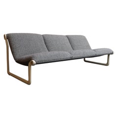 Sofá Sling de acero y bouclé de Bruce Hannah & Andrew Morrison para Knoll
