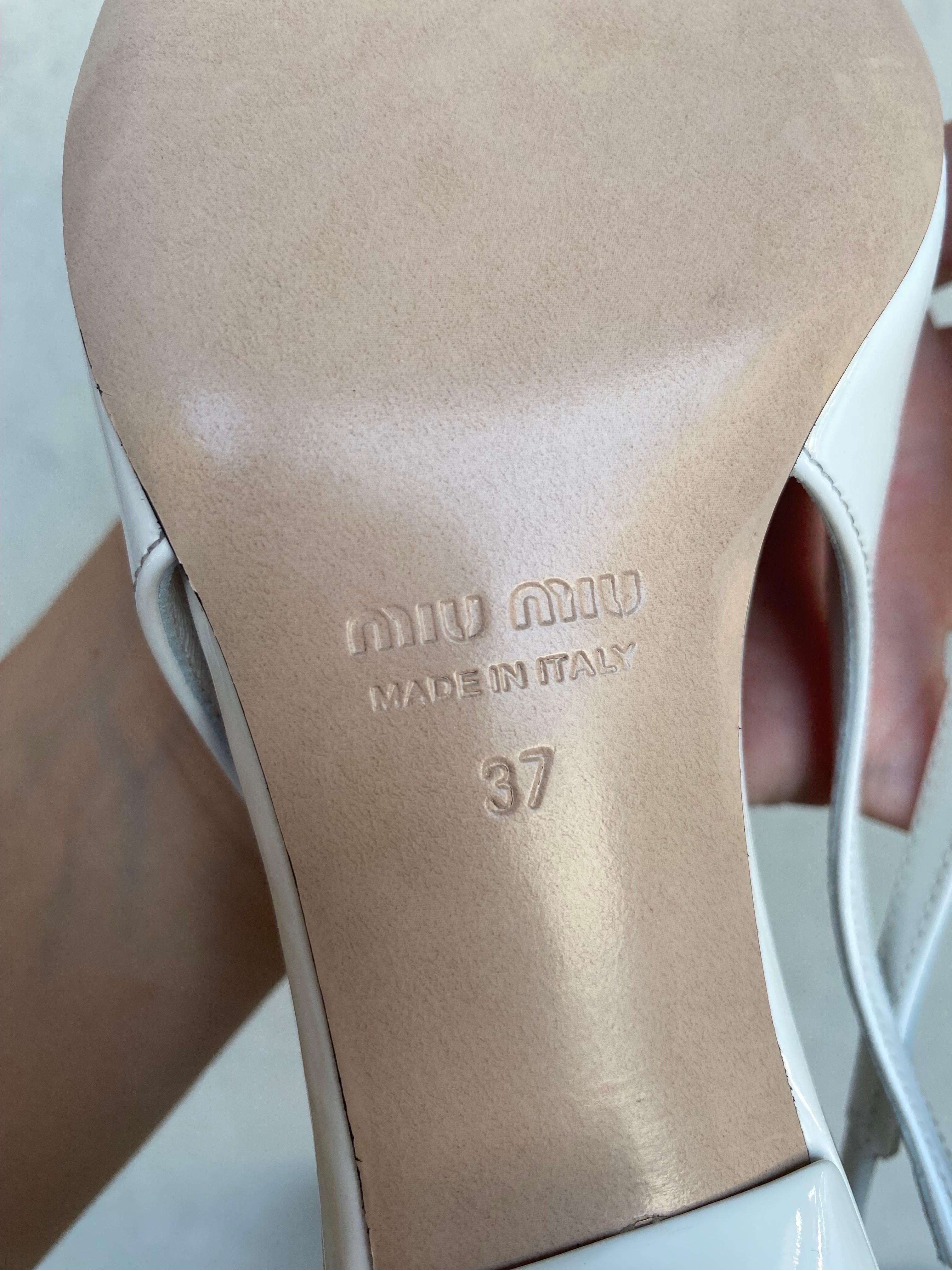Slingback mules Miu Miu sandalo black & white 2