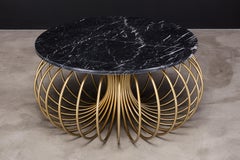 Slink Coffee Table, Nero Marquina Marble Showroom Sample