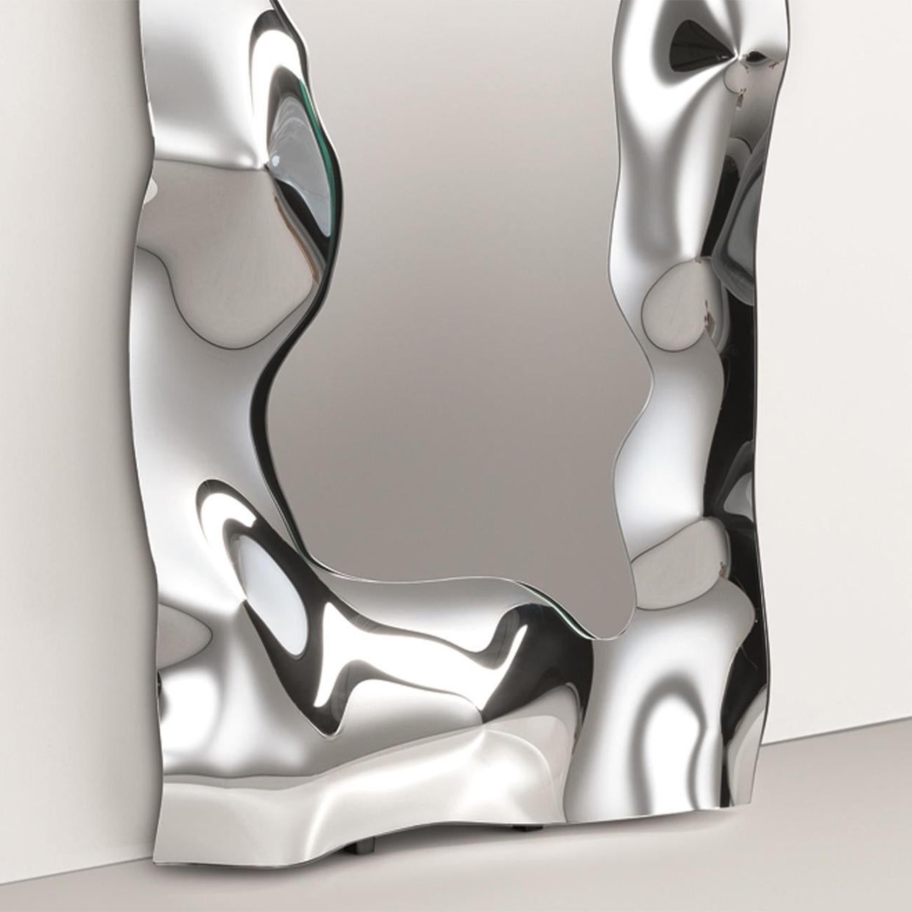 Vollspiegel mit Gliedern aus gesprenkeltem Spiegelglas (Handgefertigt) im Angebot