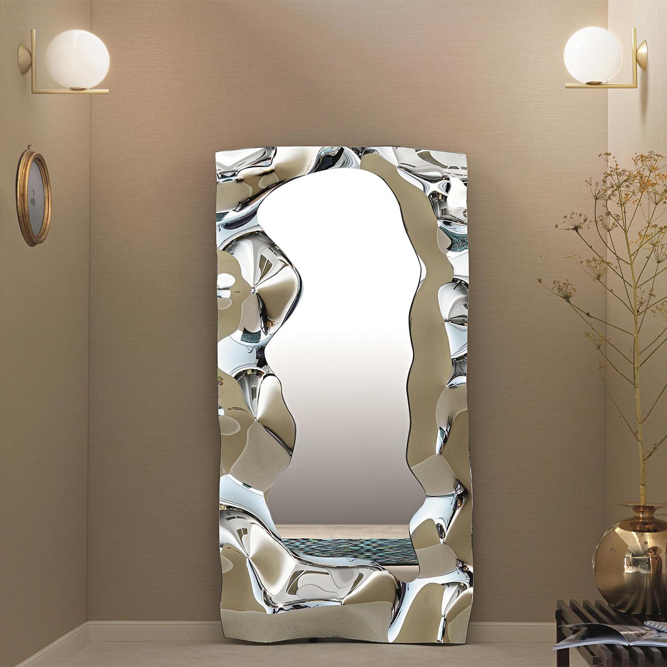 Slinking Full Mirror in Fused Mirror Glass In New Condition For Sale In Paris, FR