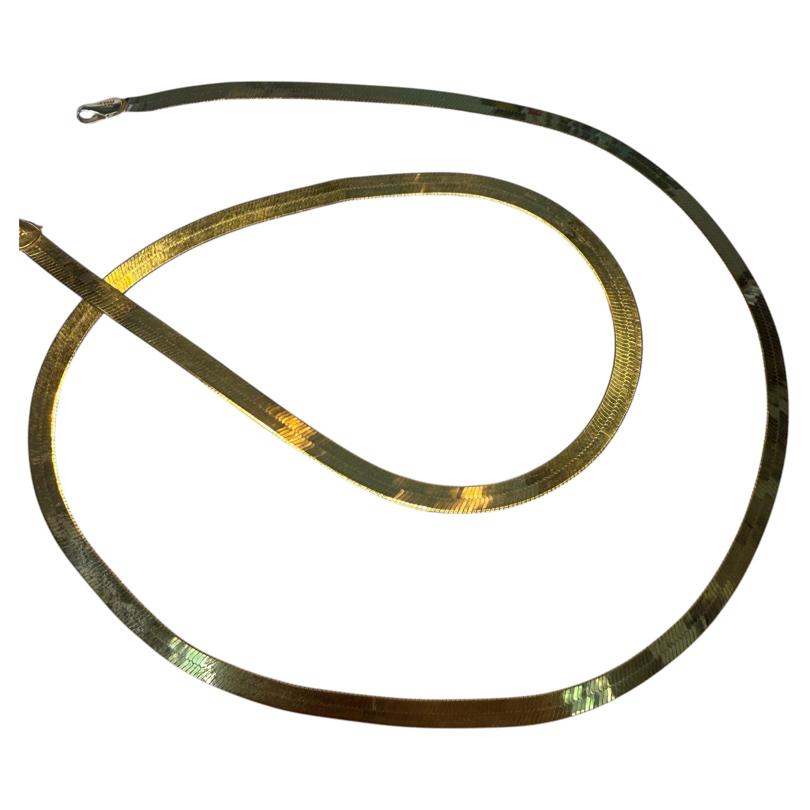 Slinky, Flexible Gold 14kt Chain For Sale