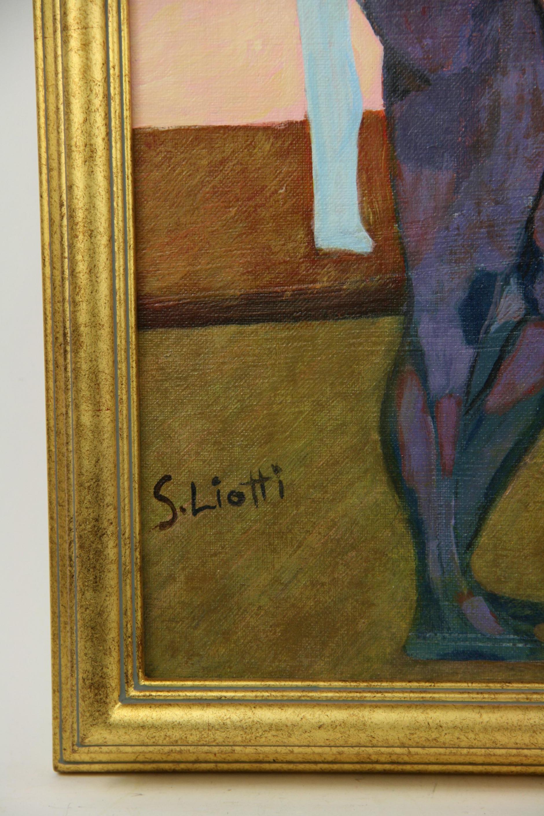 Vintage Surreal Neapolitan Oil Painting 