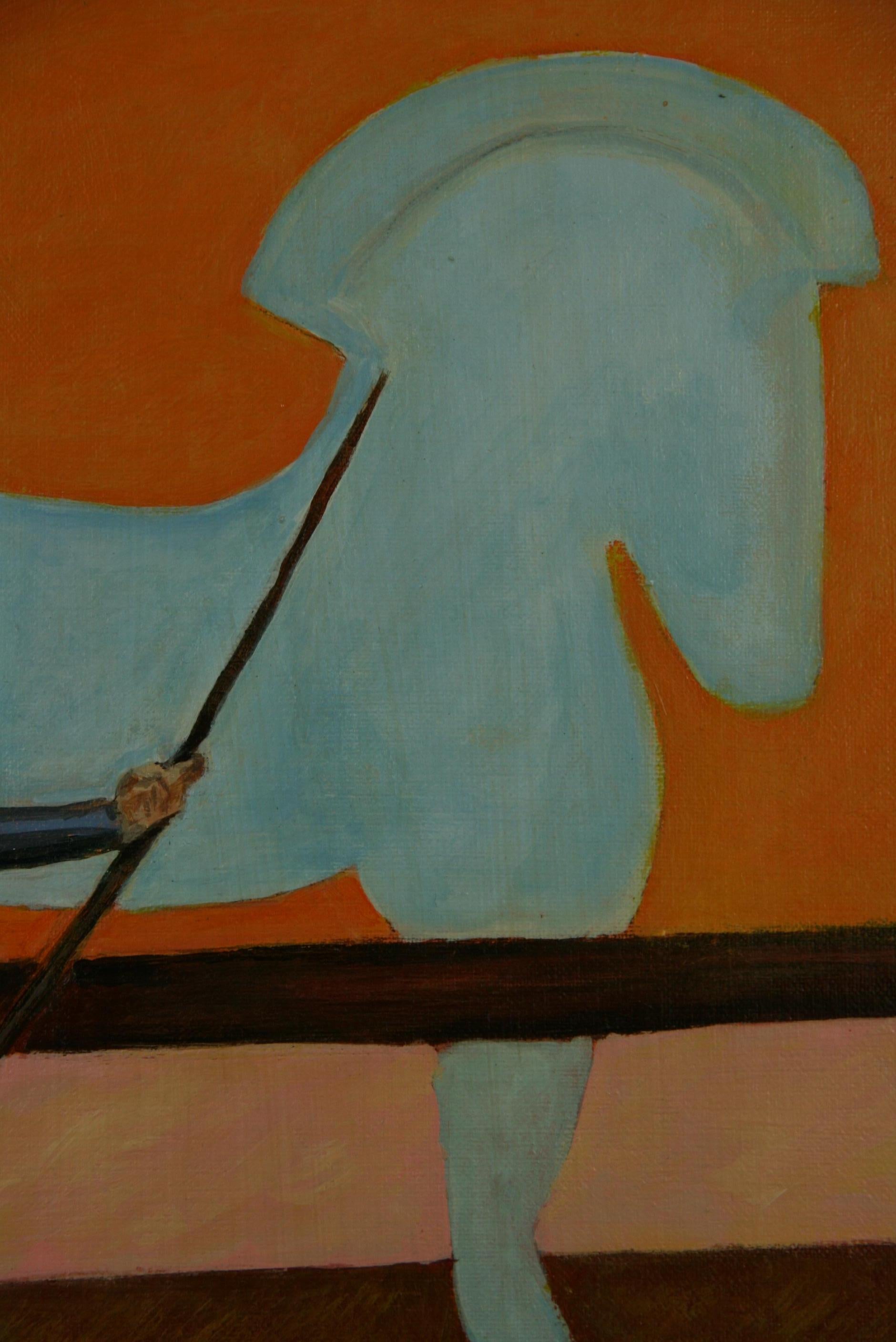 Vintage Surreal Neapolitan Oil Painting 