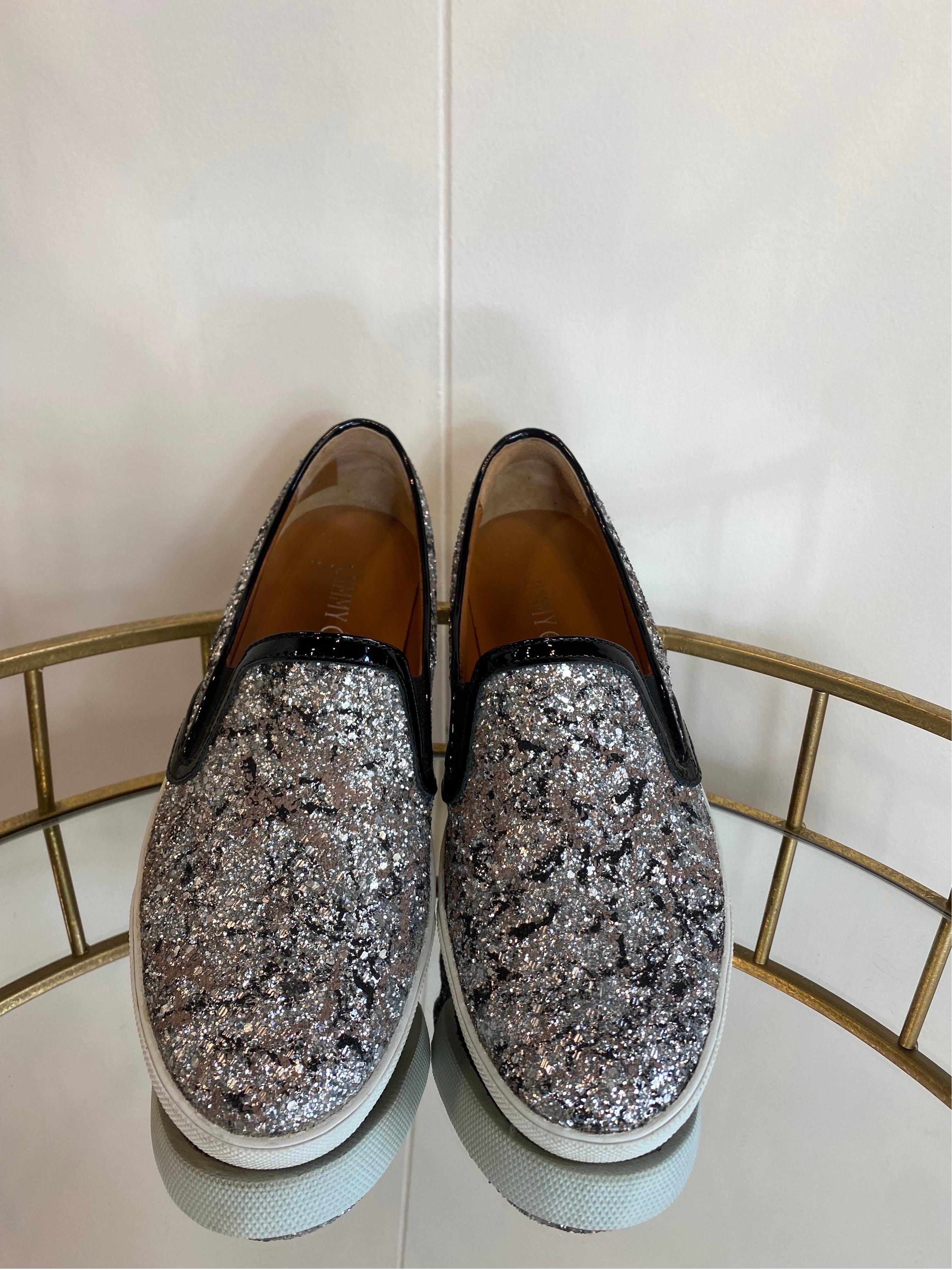 Slip on Jimmy Choo pailettes  In Excellent Condition For Sale In Carnate, IT