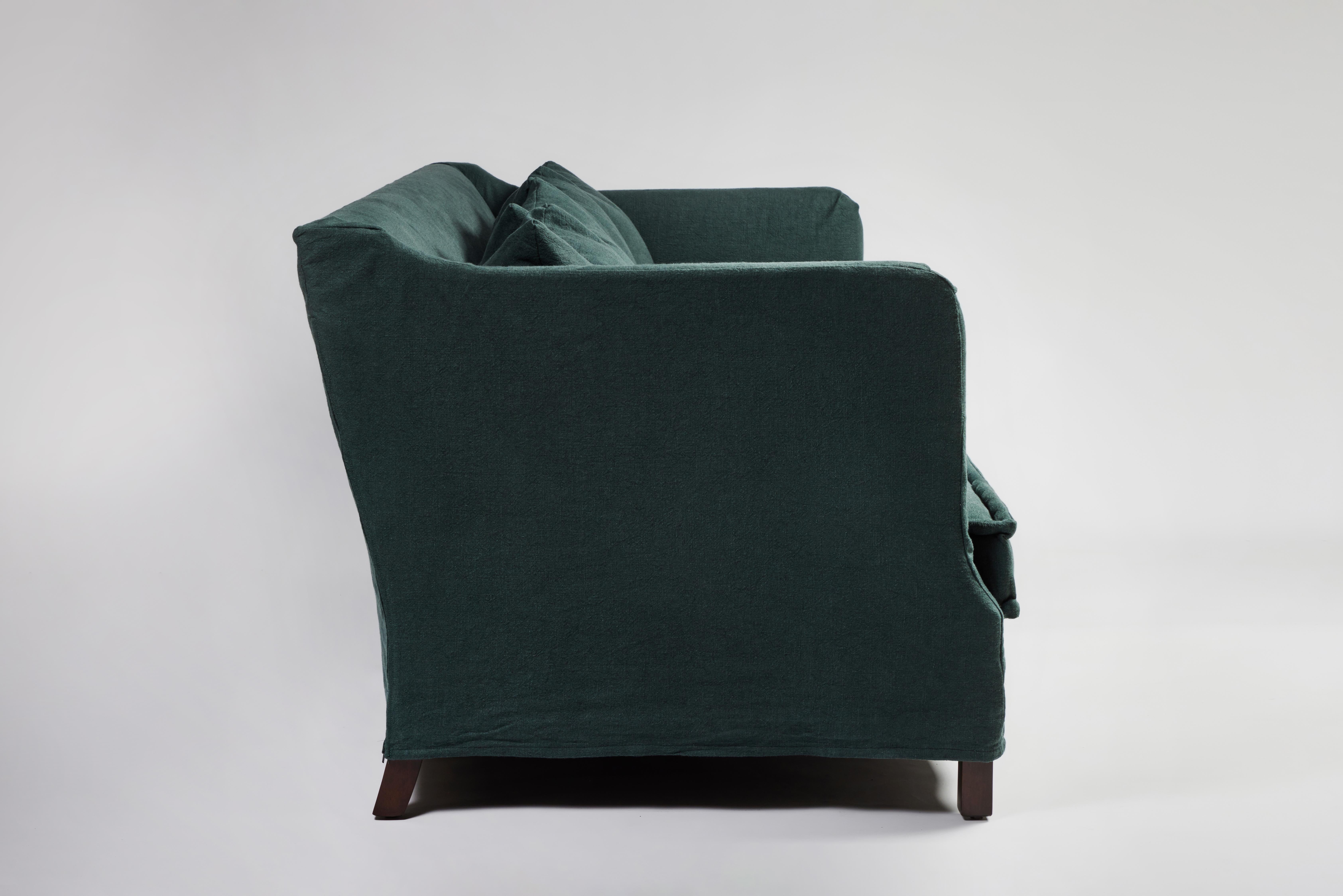 Sofa de jour avec coussin de matelassage français touffeté en vente 5