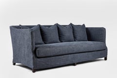 Slipcovered All Day Sofa with Bench Seat Cushion by Martin and Brockett