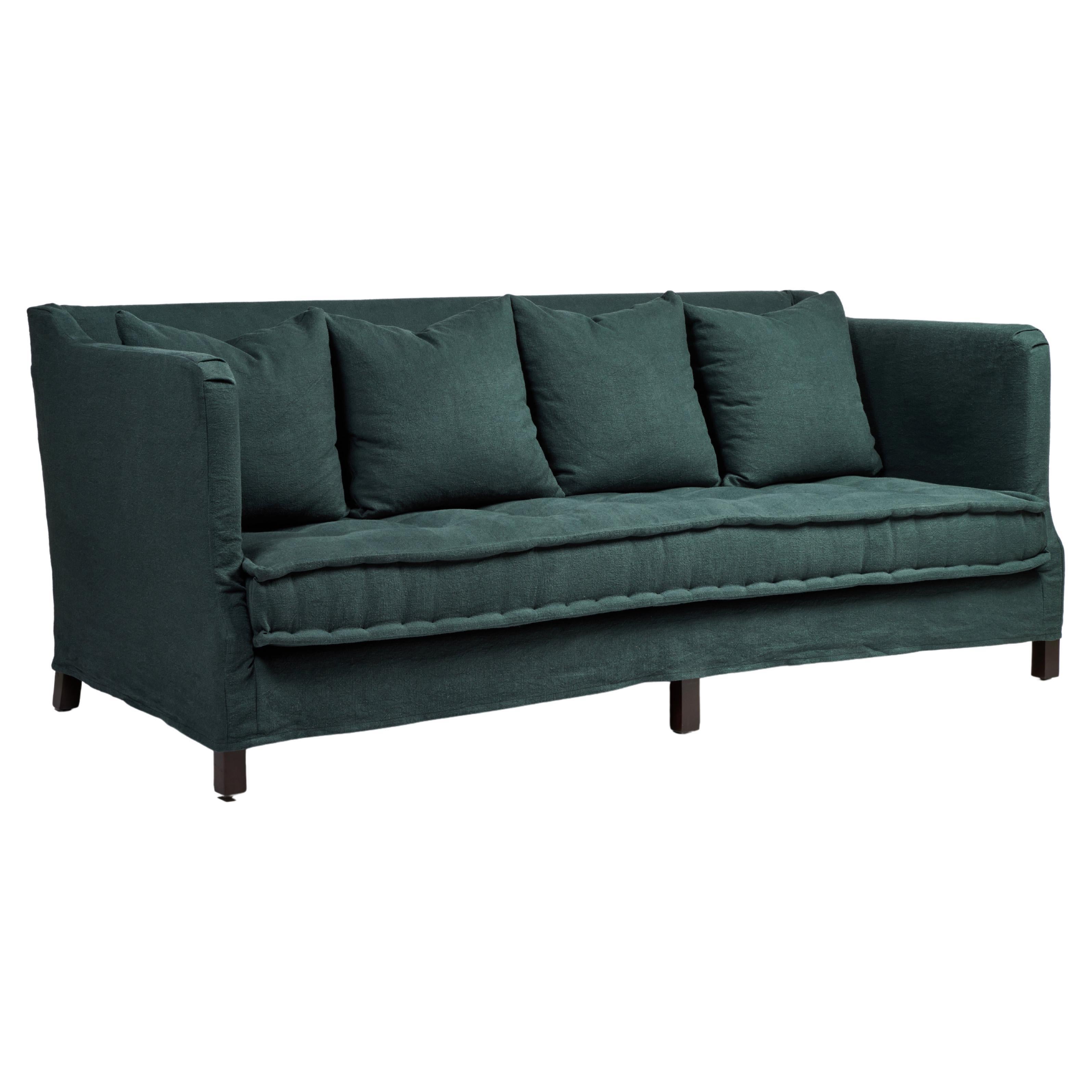 Sofa de jour avec coussin de matelassage français touffeté en vente 2