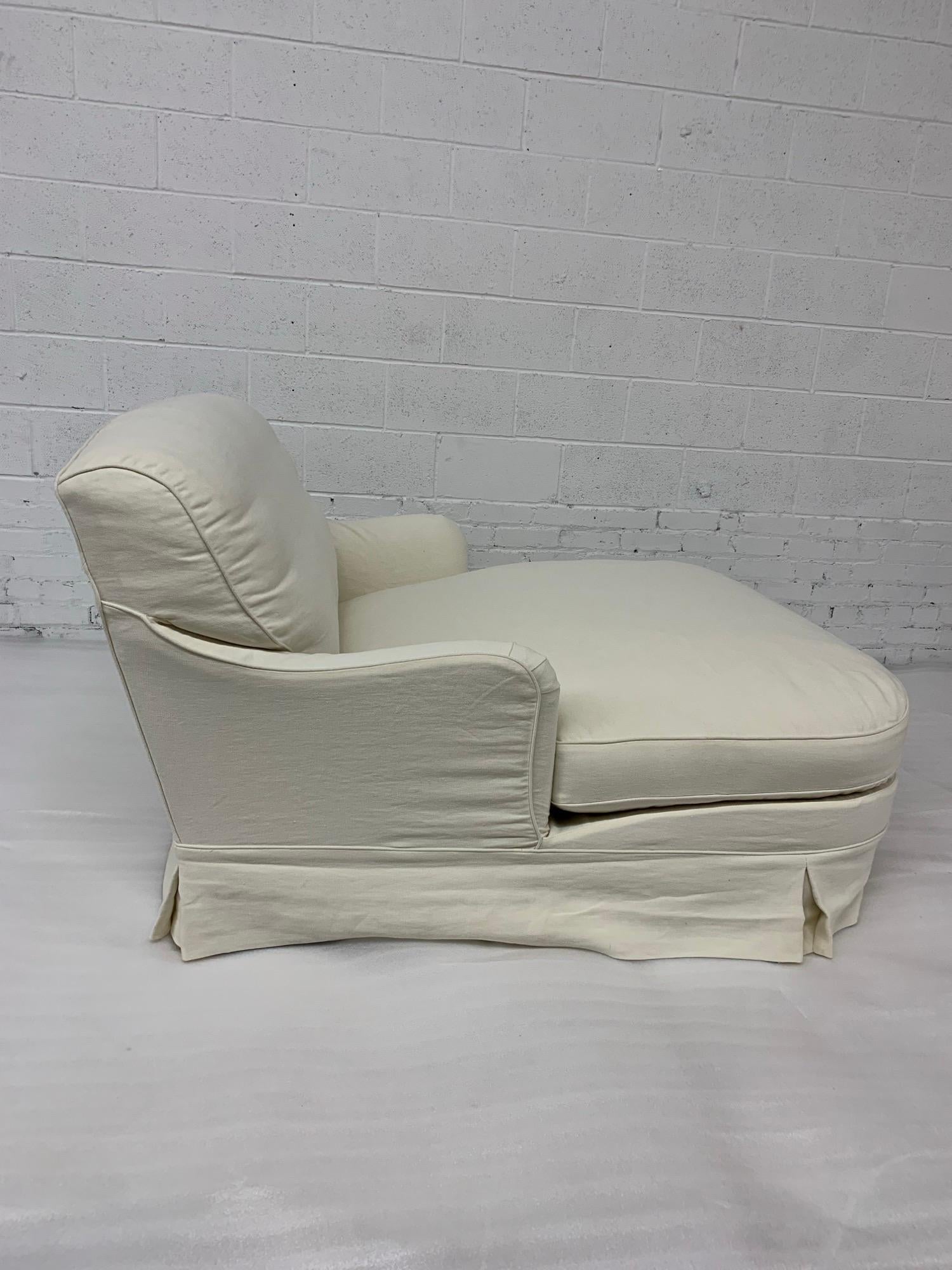 Chaise longue tapizada Algodón en venta